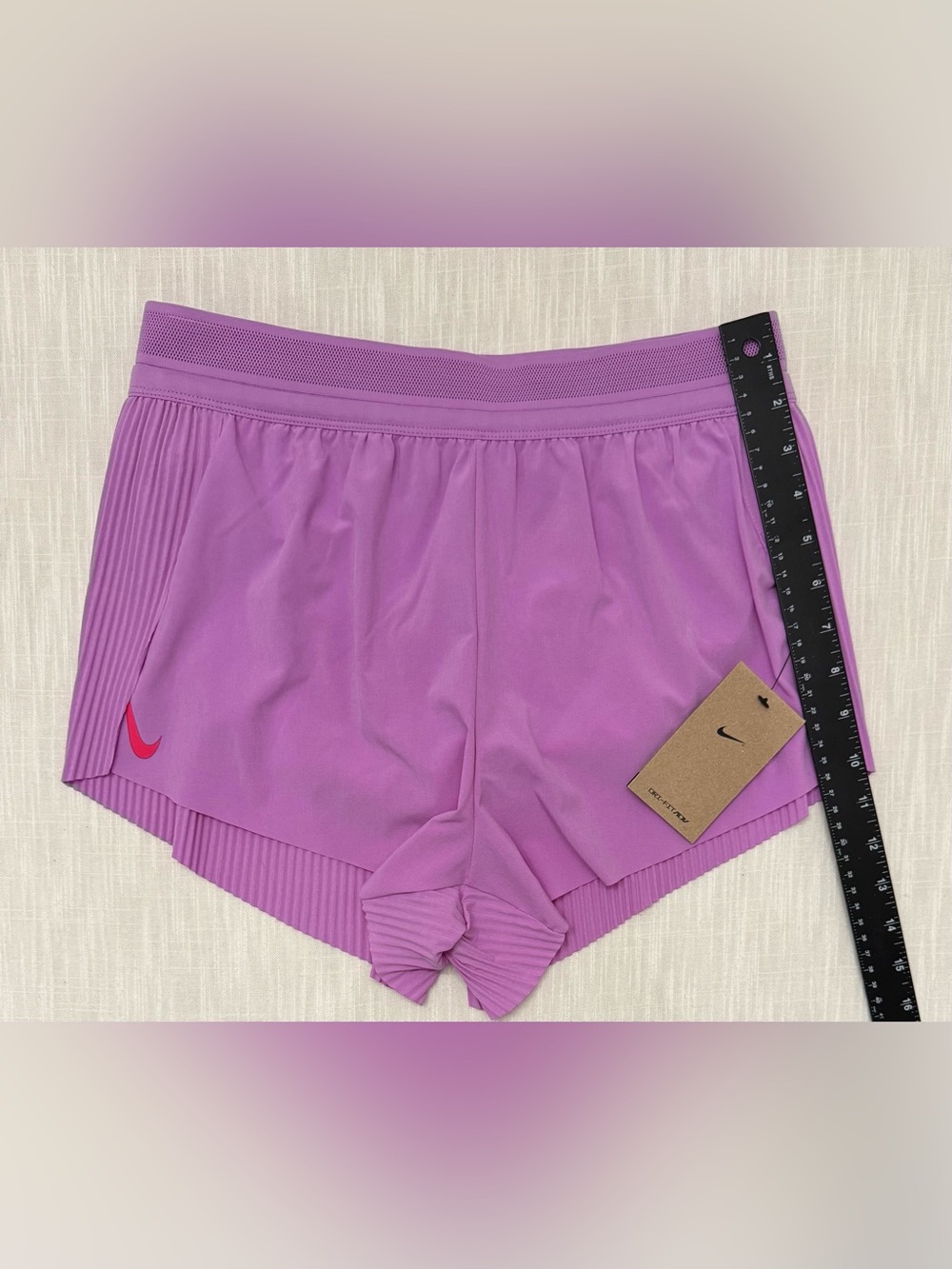 Nike AeroSwift Dri-FIT ADV Womens Sz M Lilac Running Lined Shorts FN2328-532 NWT - Picture 13 of 16
